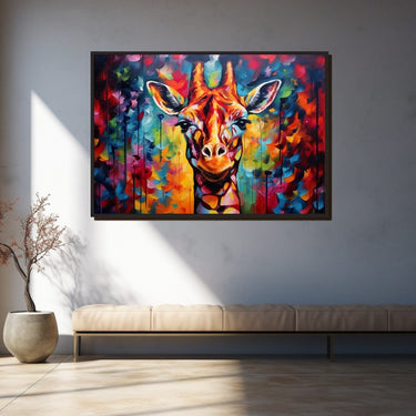 Giraffe Abstract Painting
